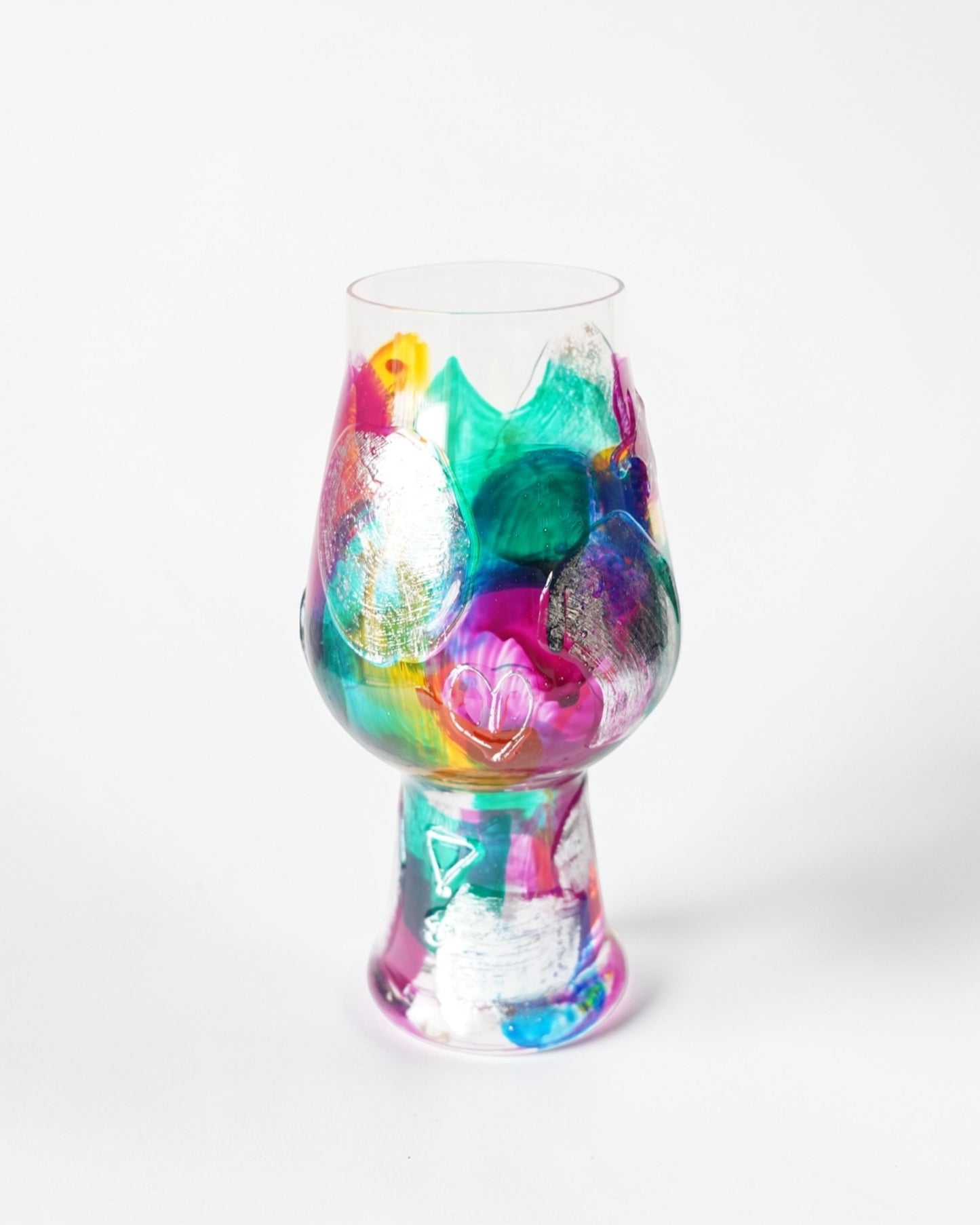 Doodle series- Beer glass multi color